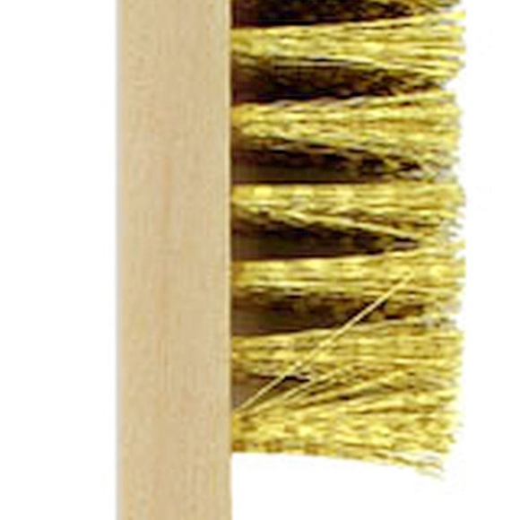 Suede Nubuck 8" BRASS wire Bristle BRUSH Clean shoes boots Cleaning bass bucks - Picture 1 of 2